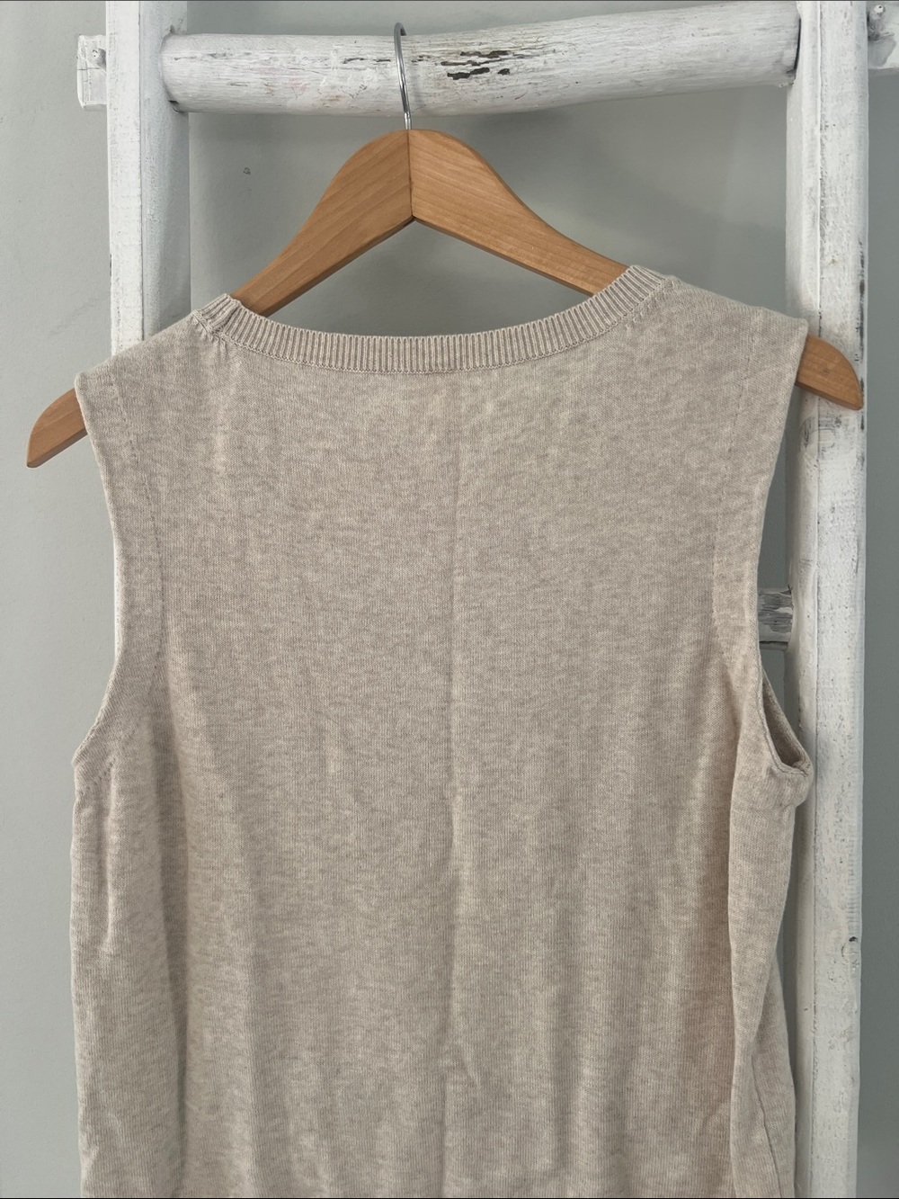 Pact organic cotton Crewneck Knit shell Top in Light Taupe medium - Picture 7 of 7